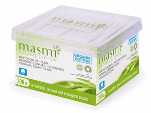 Masmi Organic Cotton Buds – 100% Biodegradable, Plastic-Free Cotton Swabs for Sensitive Skin & Babies