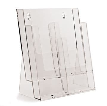 2C230 | 2 Pocket A4 Portrait Leaflet Holder - supplied with optional pocket dividers