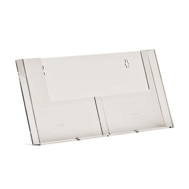 2 Pocket A5 Landscape Leaflet Holder - side by side