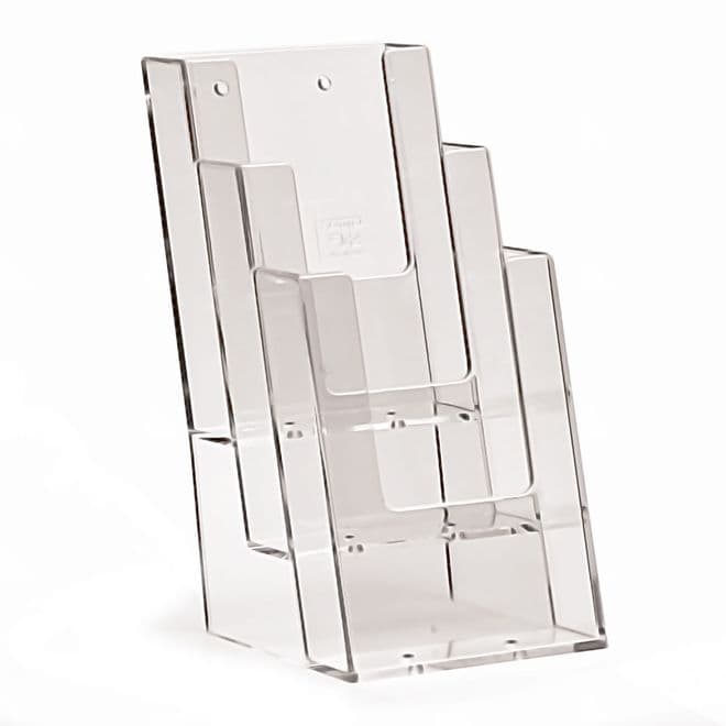 3 Pocket 1/3rd A4 Portrait Leaflet Holder