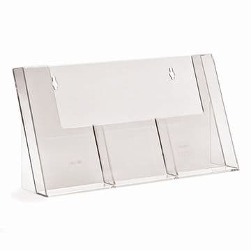 3C110H | 3 Pocket DL (1/3 A4) Portrait Leaflet Holder