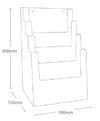 4 Pocket A5 Portrait Leaflet Holder