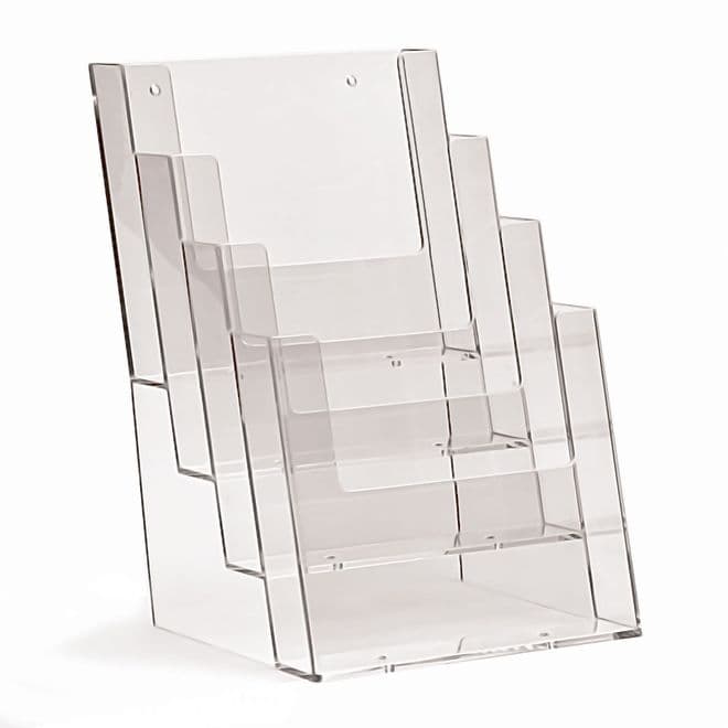 4 Pocket A5 Portrait Leaflet Holder