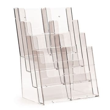4C230 | 4 Pocket A4 Portrait Leaflet Holder - supplied with optional pocket dividers