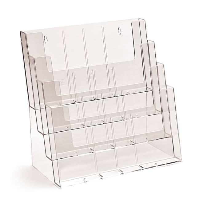 4 Pocket A4 Landscape Leaflet Holder