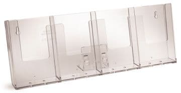 4W104 | 4 Pocket DL (1/3 A4) Portrait Leaflet Holder