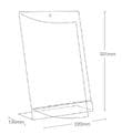 A4 Angled Ad-Print / Notice Holder