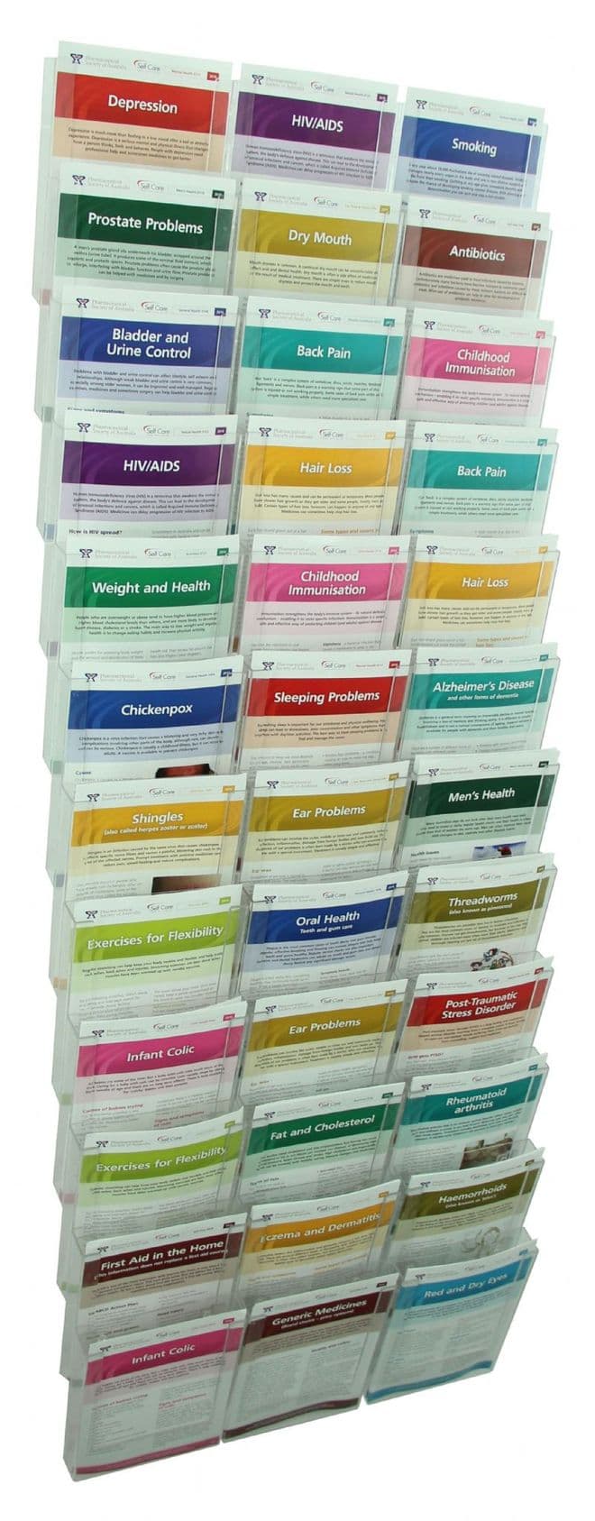 36 Pocket A5 Portrait Wall Display