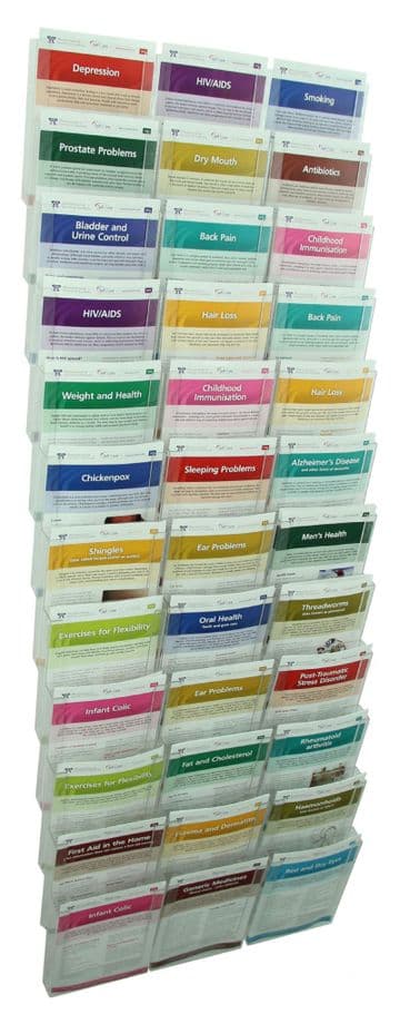 CL-KIT6 | 36 Pocket A5 Portrait Wall Display