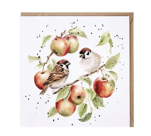 'The Apple Tree' Sparrow Card - CS256