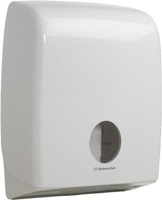 Aquarius 6990 Bulk Pack Folded Toilet Tissue Dispenser. 1 x White Folded Toilet Paper Dispenser