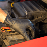 Aurelia Bold Max Premium Heavy Duty Black Nitrile Powder Free Gloves Box of 50