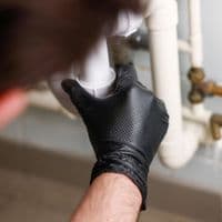 Aurelia Bold Max Premium Heavy Duty Black Nitrile Powder Free Gloves Box of 50