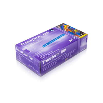 Aurelia  Transform  100 Powder Free Nitrile Gloves Box of 100