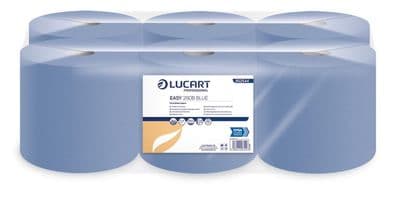 Blue Centre Feed Hand Towels, 1 PLY, 300m, Pack of 6