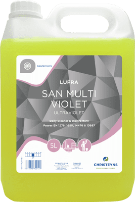Christeyns Lufra San Multi Violet Cleaner & Disinfectant 5L