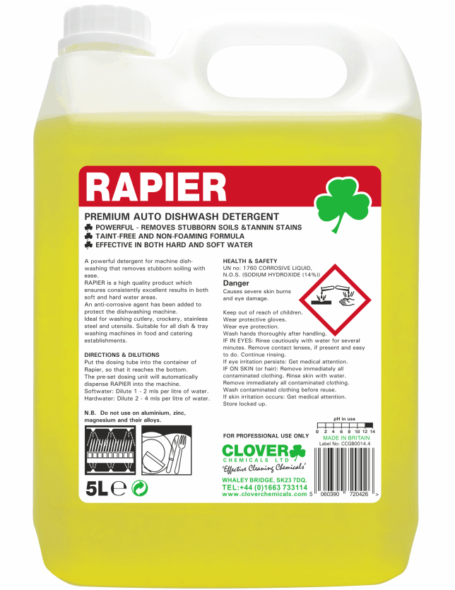 Clover 303 Rapier Premium Auto Dishwash Detergent 5L