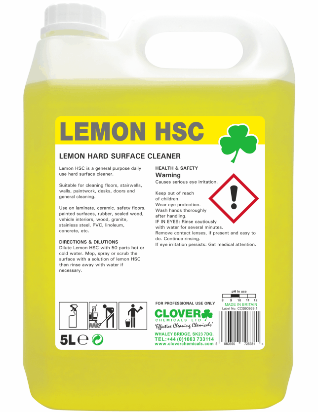 Clover 353 Lemon Hard Surface Cleaner 5L