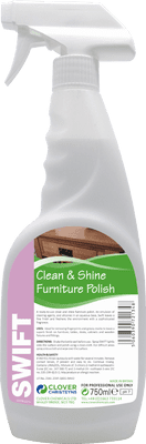 Clover 603 Swift Clean & Shine Furniture Polish 750ml