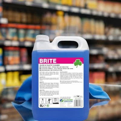 Clover 701 Brite Window Mirror and Plastic Cleaner, Available in 5L and 750ml
