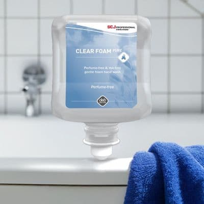 DEB CLR1L Clear Foam Washroom Hand Wash 1Litre Cartridge.