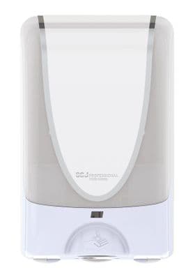 Deb TF2WHI White Touch Free Dispenser for Azure and Clear Touch Free Washroom Foam Soap