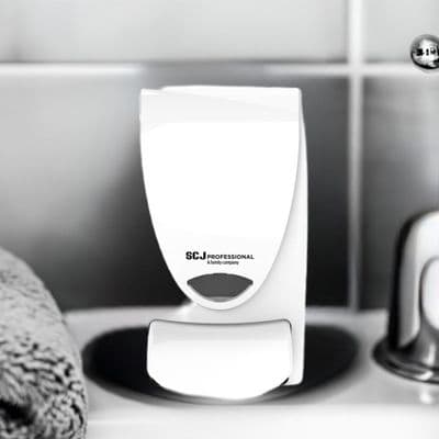 Deb WHB1LDS White 1 Litre Washroom Dispenser for Deb 1 Litre Cartridge