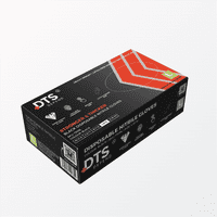 Defend Black Heavy-Duty 6.0g Nitrile Powder-Free Disposable Gloves, Box of 100