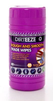Dirteeze DZRS80 Rough & Smooth Heavy Duty Wipes. Tub of 80