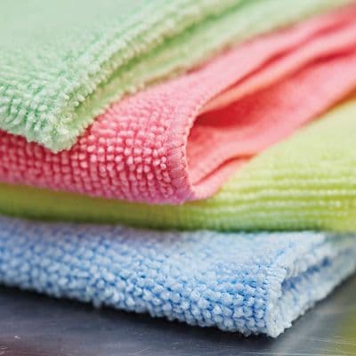 Exel Microfibre Cloth 40 X 40cm Available in Black, Blue, Green, Pink, White, Yellow Pack of 10