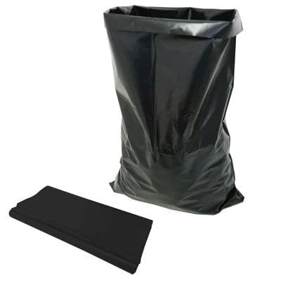 Extra Large Heavy Duty Black Sack, 838x1676mm (33x66) 350g, 180L, Box of 50