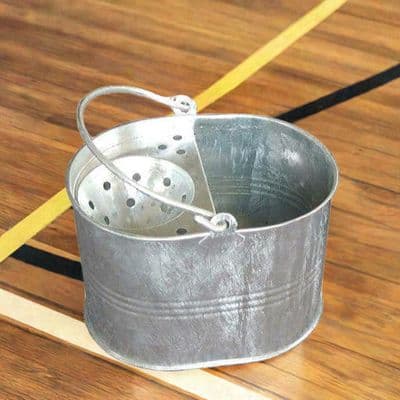 Galvanised Mop Bucket & Wringer, 13 Litre
