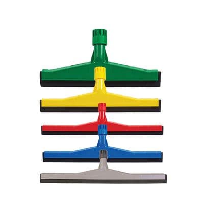 Heavy Duty Floor Squeegee 45cm Available in Blue, Green, Red & Yellow