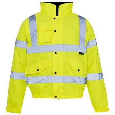 Hi Vis Yellow Storm Bomber Jacket