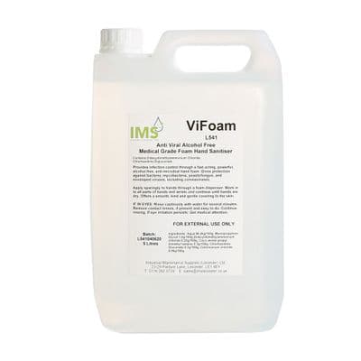 IMS Hygiene 5Litre Anti Viral Alcohol Free Medical Grade Foam Hand Sanitiser