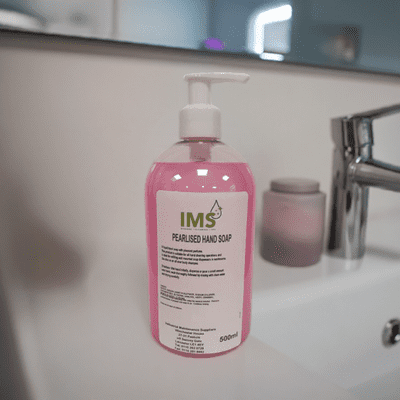 IMS Pink Pearlised Hand Wash Lotion Soap 500ml Pump Top Bottle (1)