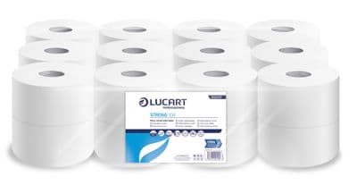 Lucart Micro Jumbo Twin Toilet Roll 100m x 86mm, Core 42mm,24 Rolls Per Pack