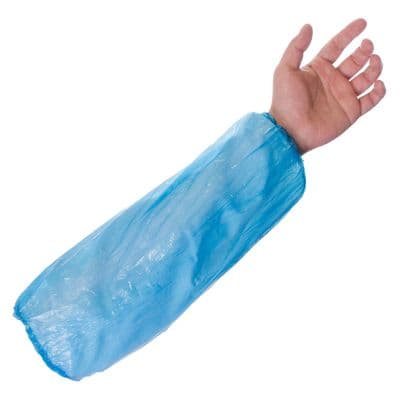 PE Disposable Oversleeves x100. Available in Blue, Green, Red, White and Yellow