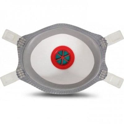 Premium cupped  Mask FFP3 respirator with foam inner seal and exhalation valve (APF 20), Box of 10