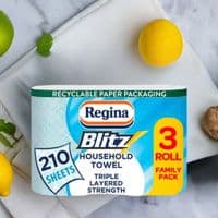 Regina Blitz Household Kitchen Roll 3ply, Pack of 3Rolls