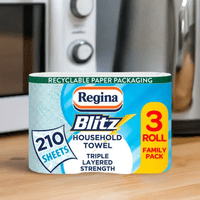 Regina Blitz Household Kitchen Roll 3ply, Pack of 3Rolls