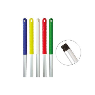 Robert Scott Aluminium Hygiene Handle 125cm  T1 Screw Thread Available in Blue, Green, Red, Yellow