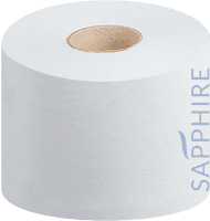 Sapphire Micro Jumbo Toilet Tissue, 90m, 2 Ply White, Pack of 24