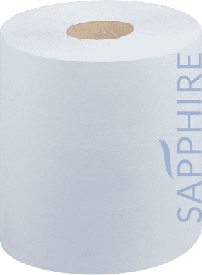 Sapphire White Centrefeed Rolls, 150m, 2 ply, Pack of 6