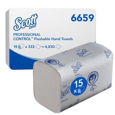 Scott 6659 Control Flushable Folded Hand Towels
