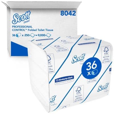 Scott 8042 Control Folded Toilet Tissue . 3600 Sheets