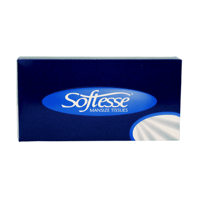 Softesse Mansize Facial Tissue 2 Ply White , 75 Sheets, 24 Boxes