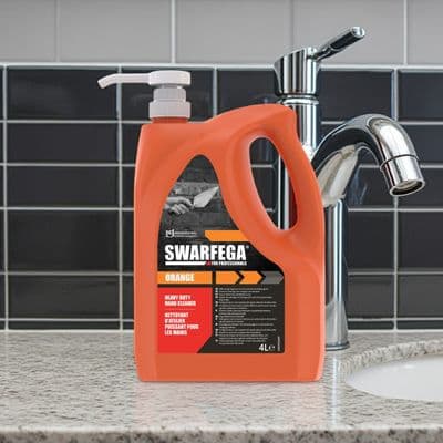 Swarfega Orange SOR4LMP Heavy Duty Hand Cleaner 4L Pump Top