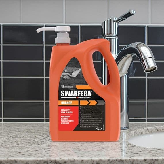 Swarfega Orange SOR4LMP Heavy Duty Hand Cleaner 4L Pump Top
