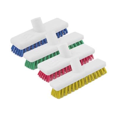 Washable Deck Scrub 25cm Available in Blue, Green, Red & Yellow